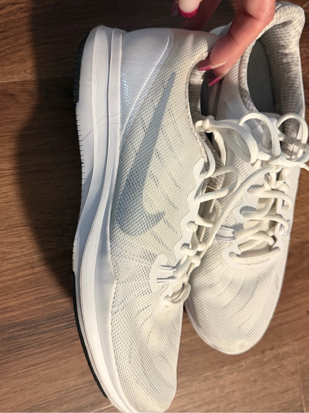 Nike In-Season TR 7 White Silver Training Shoes Size 11.5